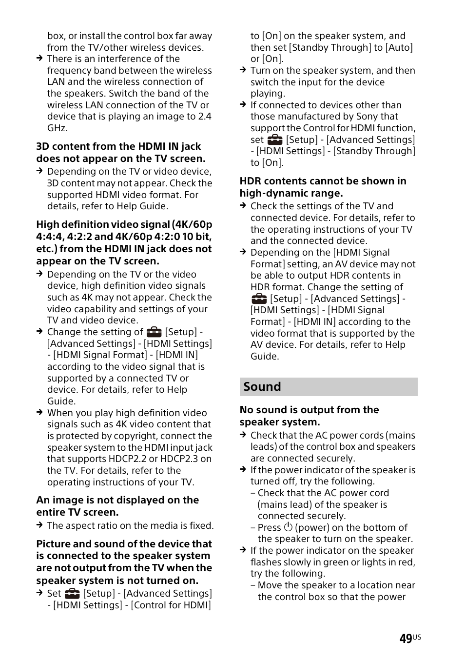 Sound | Sony UniSlot Interface Adapter (25-Pin Connector) User Manual | Page 51 / 220