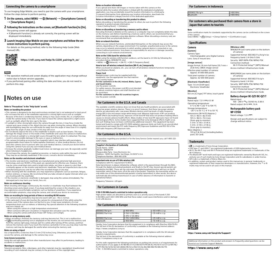 Sony PCM-A10 High-Resolution Audio Recorder User Manual | Page 2 / 2