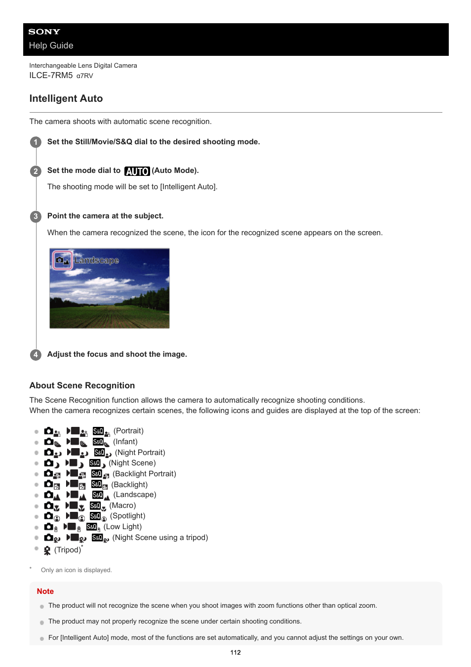 Intelligent auto | Sony PCM-A10 High-Resolution Audio Recorder User Manual | Page 112 / 535
