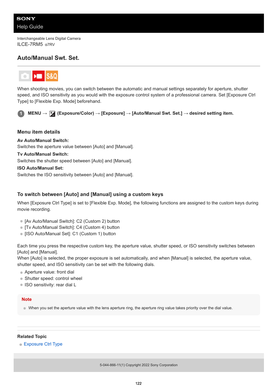 Auto/manual swt. set | Sony PCM-A10 High-Resolution Audio Recorder User Manual | Page 122 / 535