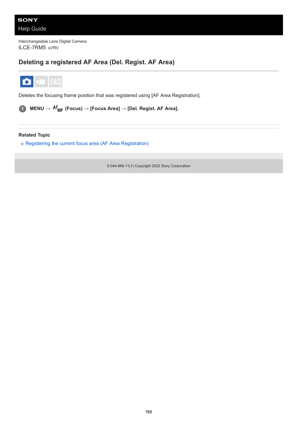 Del. regist. af area | Sony PCM-A10 High-Resolution Audio Recorder User Manual | Page 153 / 535