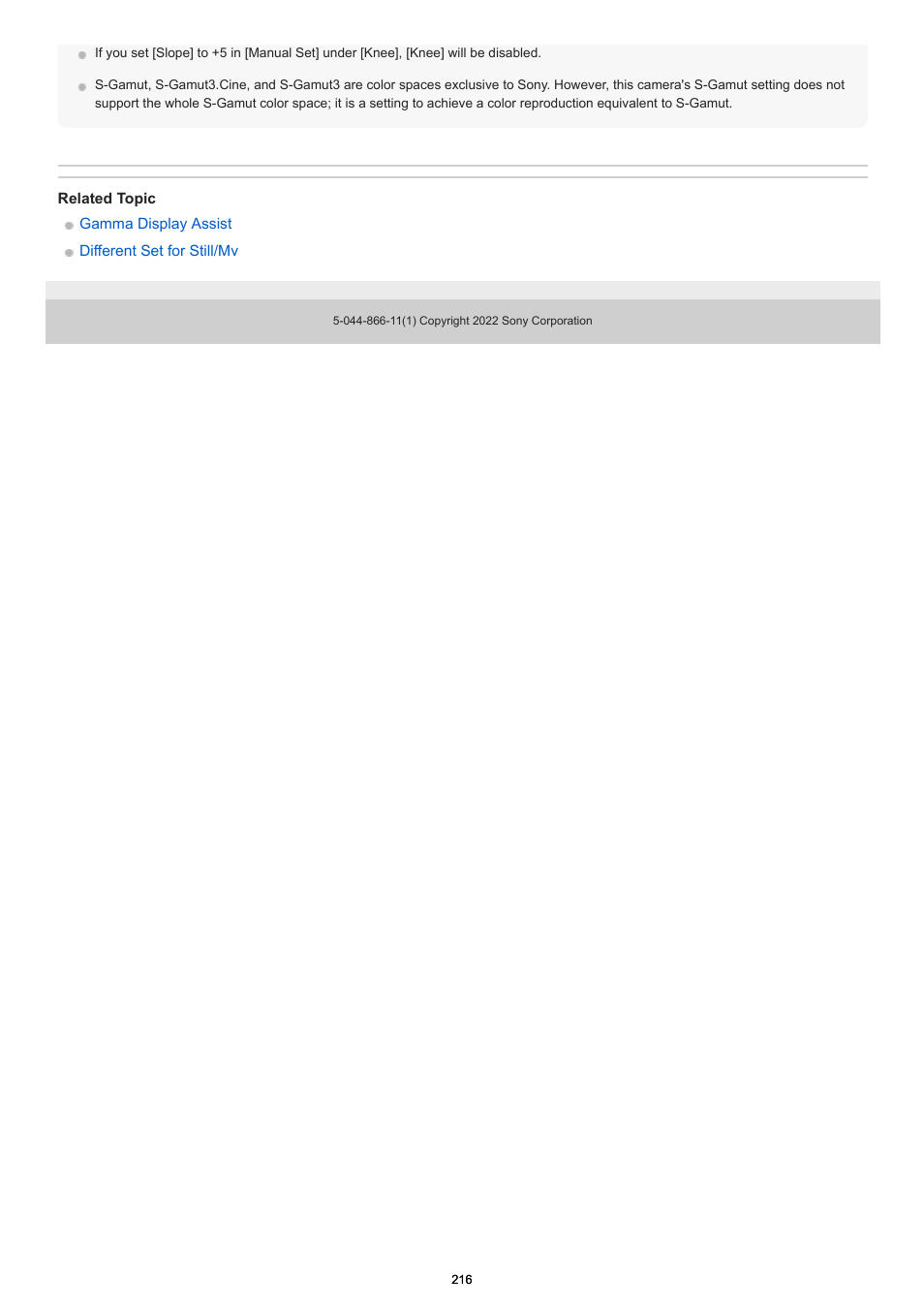 Sony PCM-A10 High-Resolution Audio Recorder User Manual | Page 216 / 535