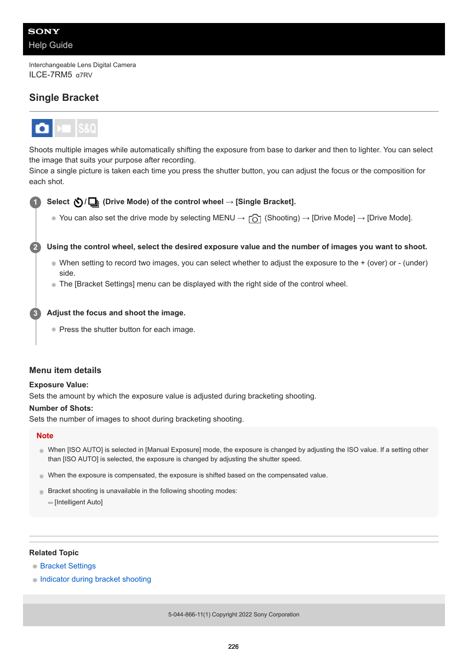 Single bracket | Sony PCM-A10 High-Resolution Audio Recorder User Manual | Page 226 / 535