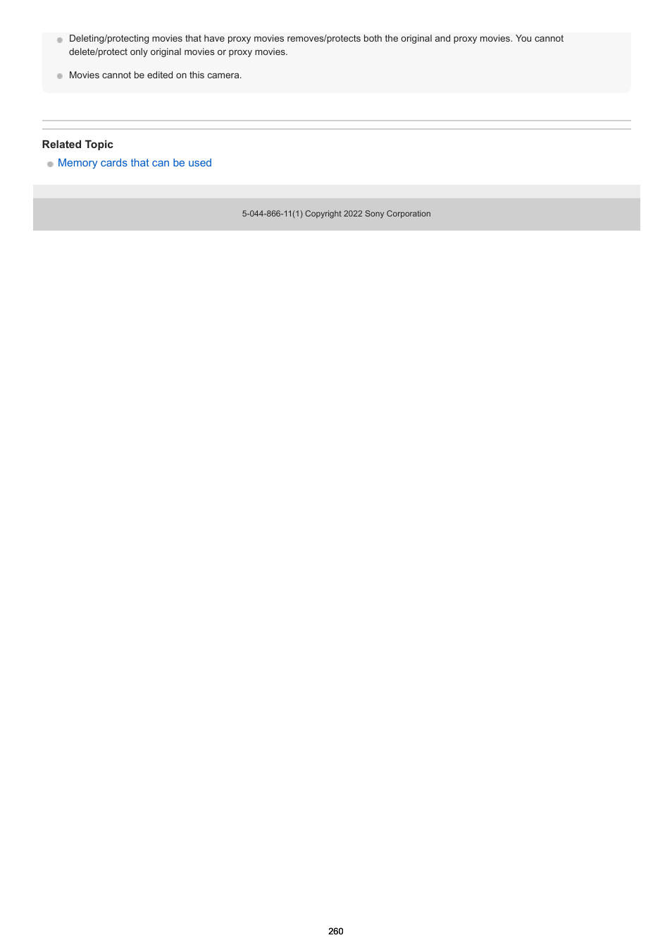 Sony PCM-A10 High-Resolution Audio Recorder User Manual | Page 260 / 535