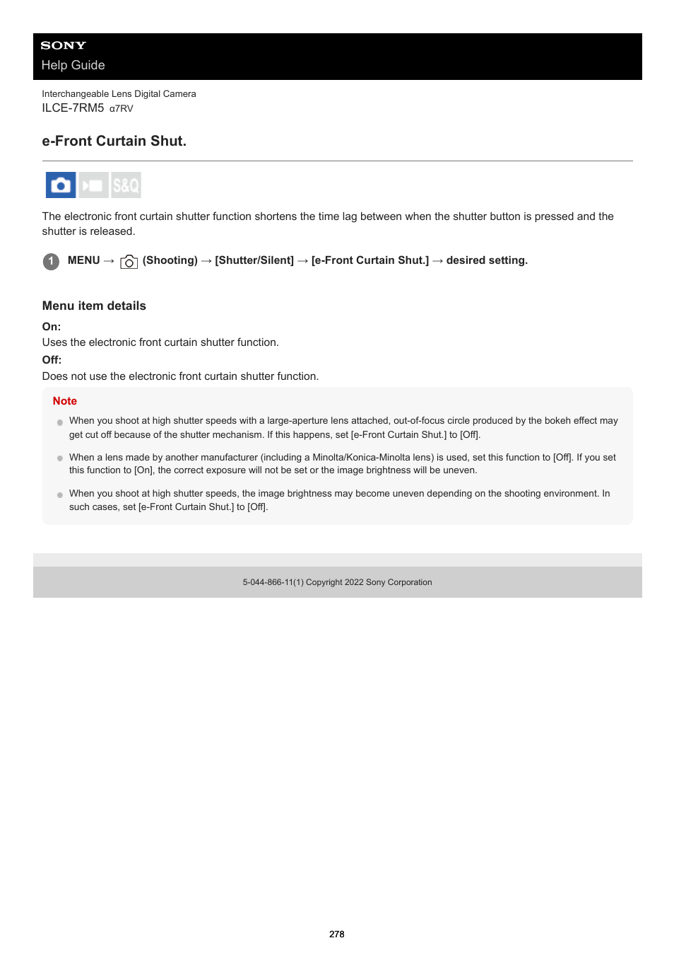 E-front curtain shut | Sony PCM-A10 High-Resolution Audio Recorder User Manual | Page 278 / 535