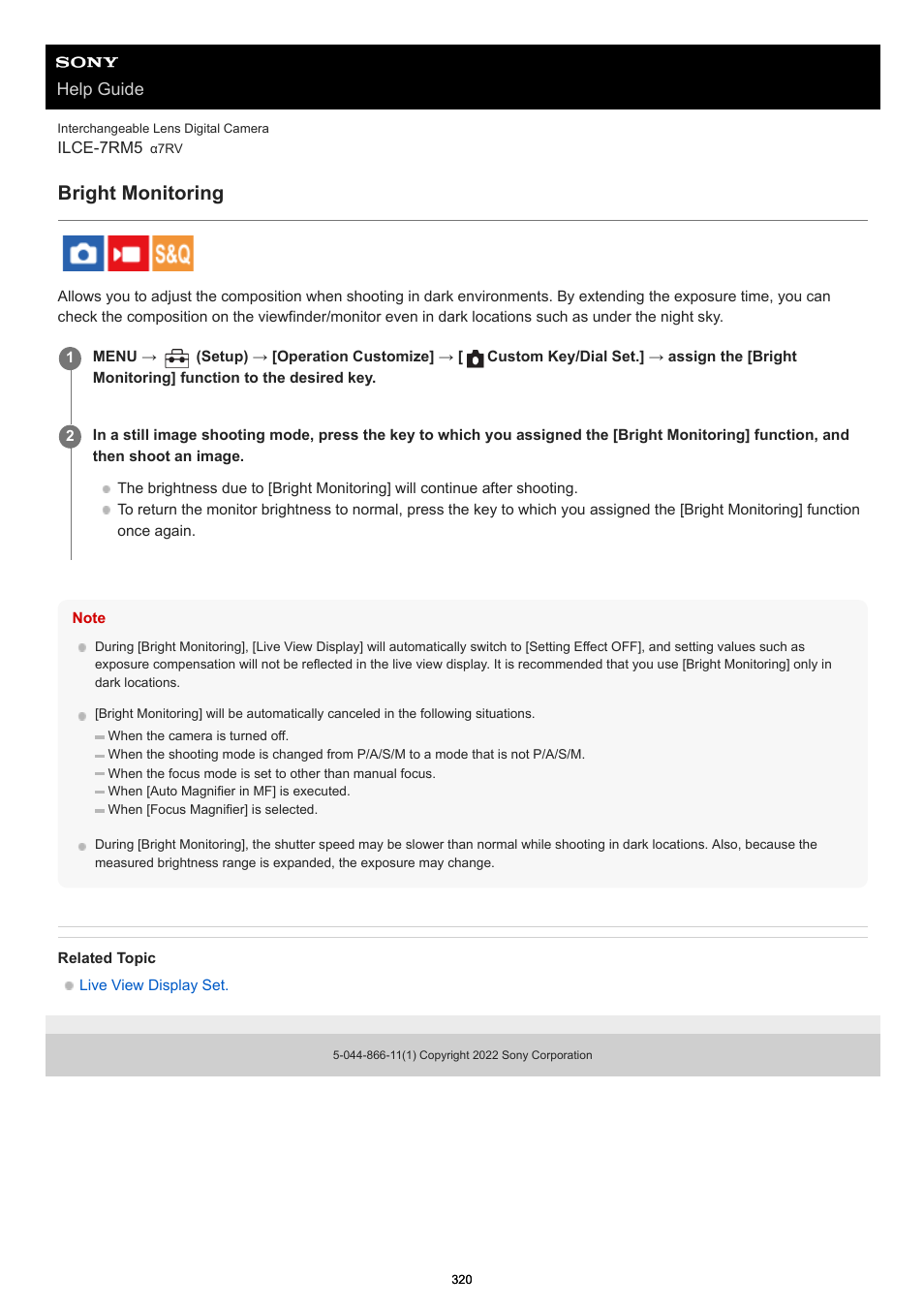 Bright monitoring, Help guide | Sony PCM-A10 High-Resolution Audio Recorder User Manual | Page 320 / 535