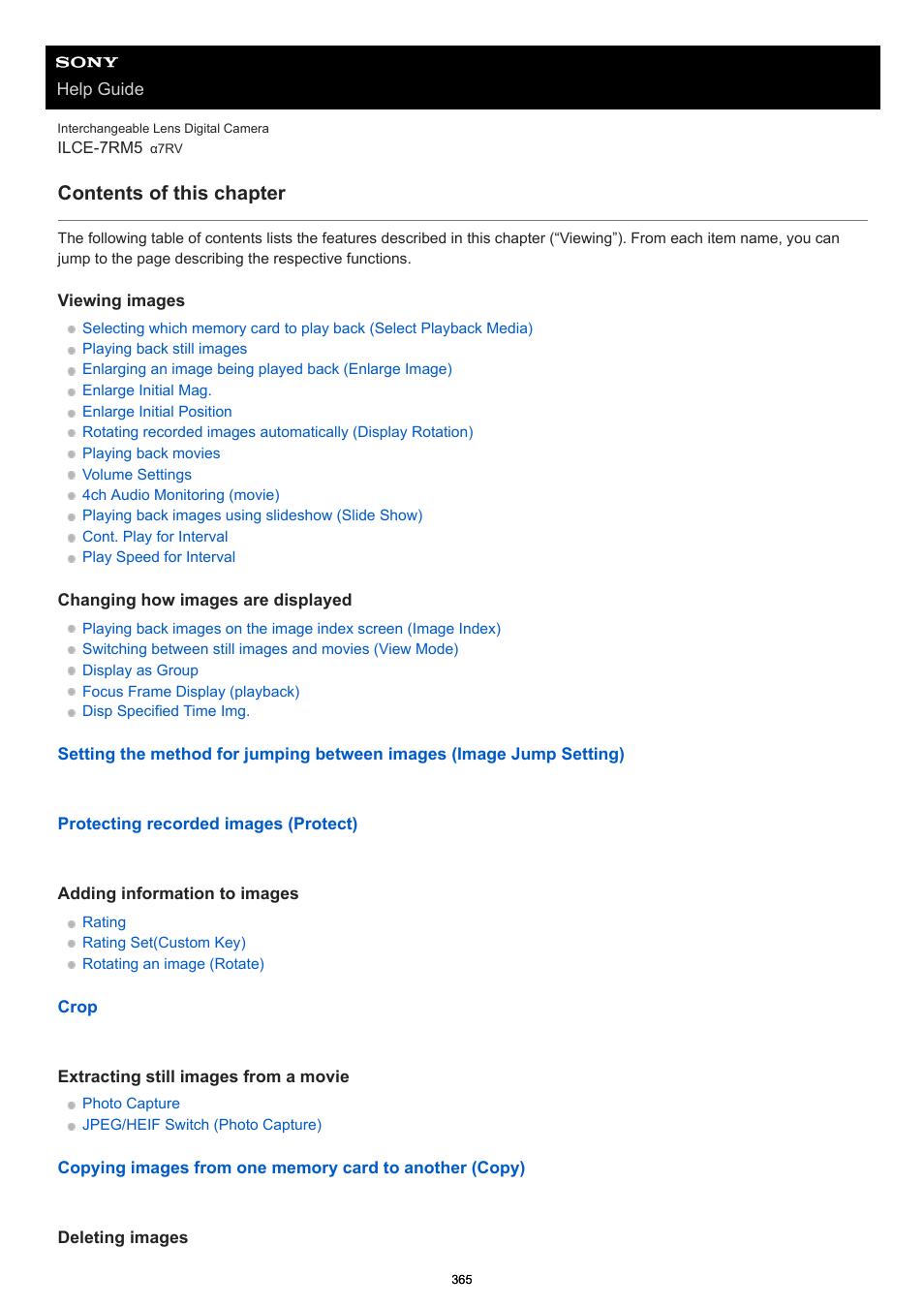 Contents of this chapter | Sony PCM-A10 High-Resolution Audio Recorder User Manual | Page 365 / 535