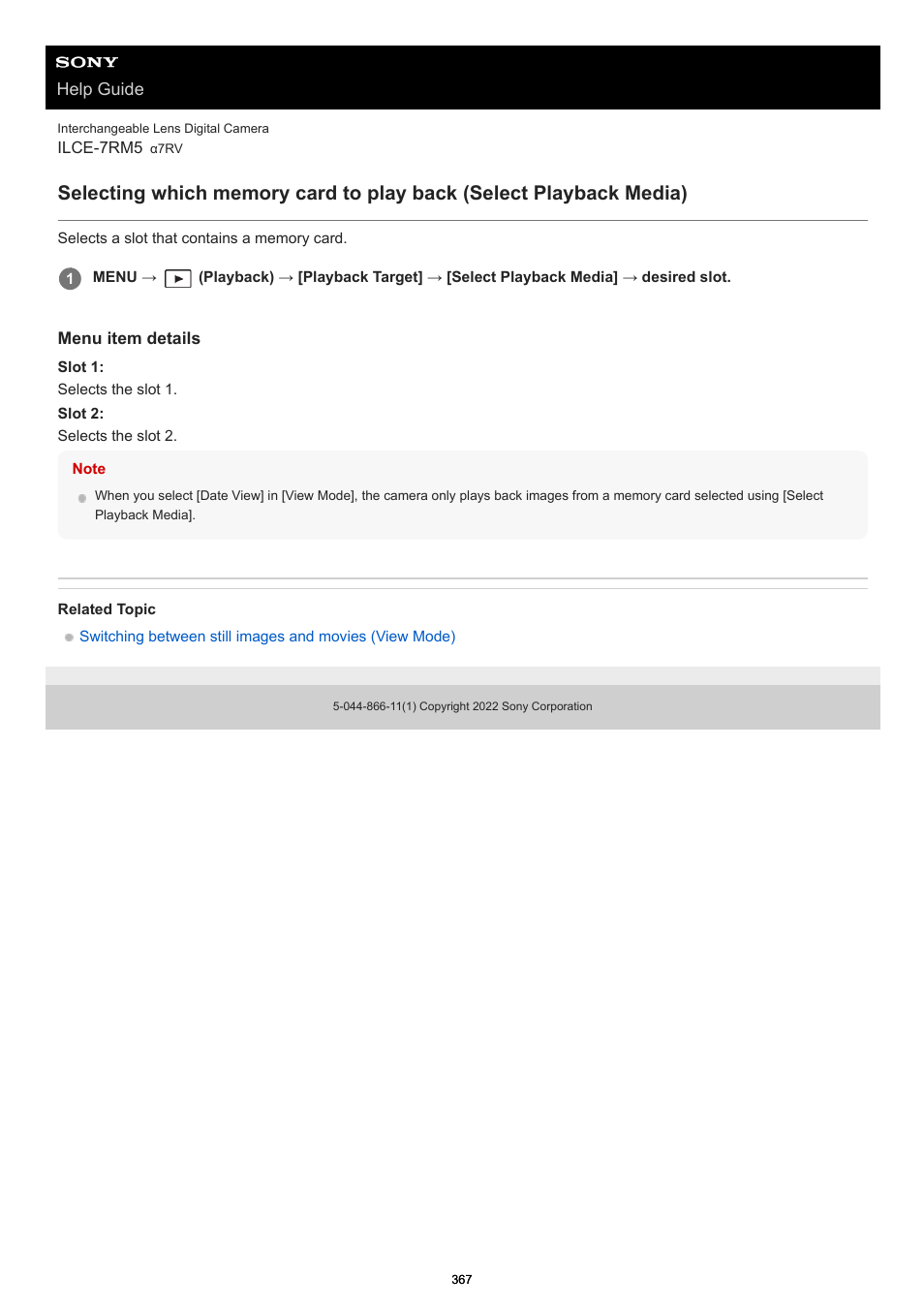 Select playback media | Sony PCM-A10 High-Resolution Audio Recorder User Manual | Page 367 / 535