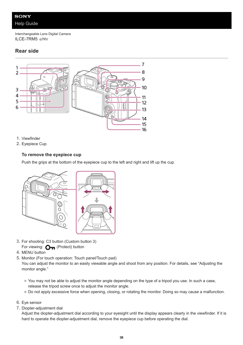 Rear side | Sony PCM-A10 High-Resolution Audio Recorder User Manual | Page 38 / 535