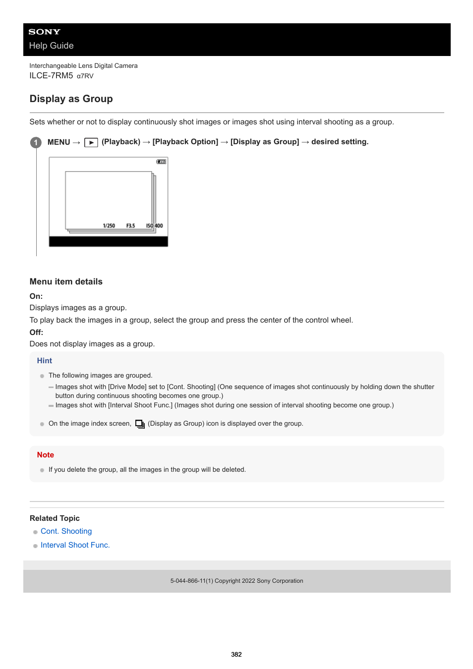 Display as group | Sony PCM-A10 High-Resolution Audio Recorder User Manual | Page 382 / 535