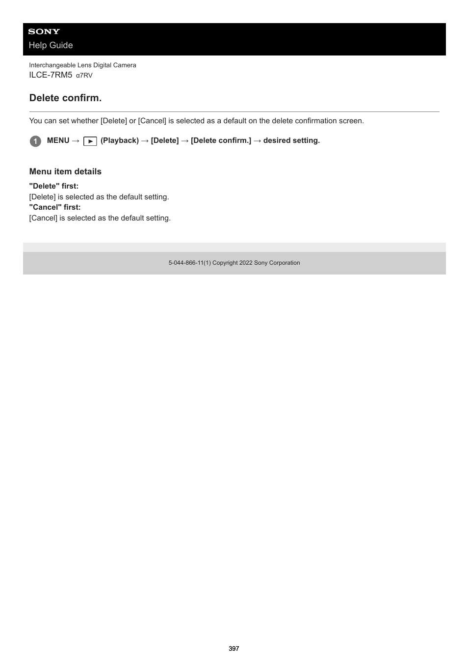 Delete confirm | Sony PCM-A10 High-Resolution Audio Recorder User Manual | Page 397 / 535