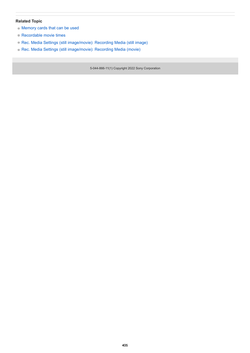 Sony PCM-A10 High-Resolution Audio Recorder User Manual | Page 405 / 535