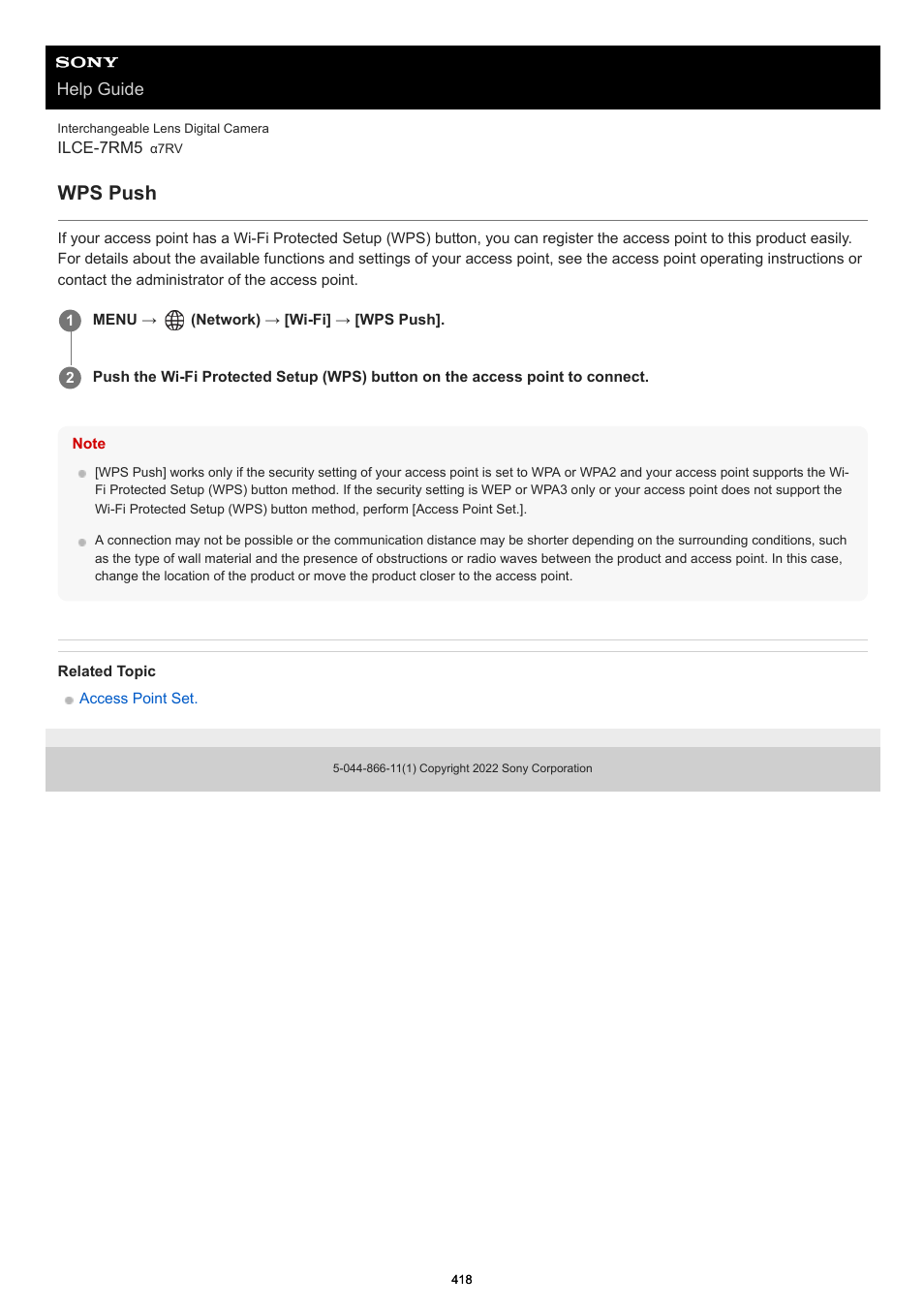 Wps push | Sony PCM-A10 High-Resolution Audio Recorder User Manual | Page 418 / 535