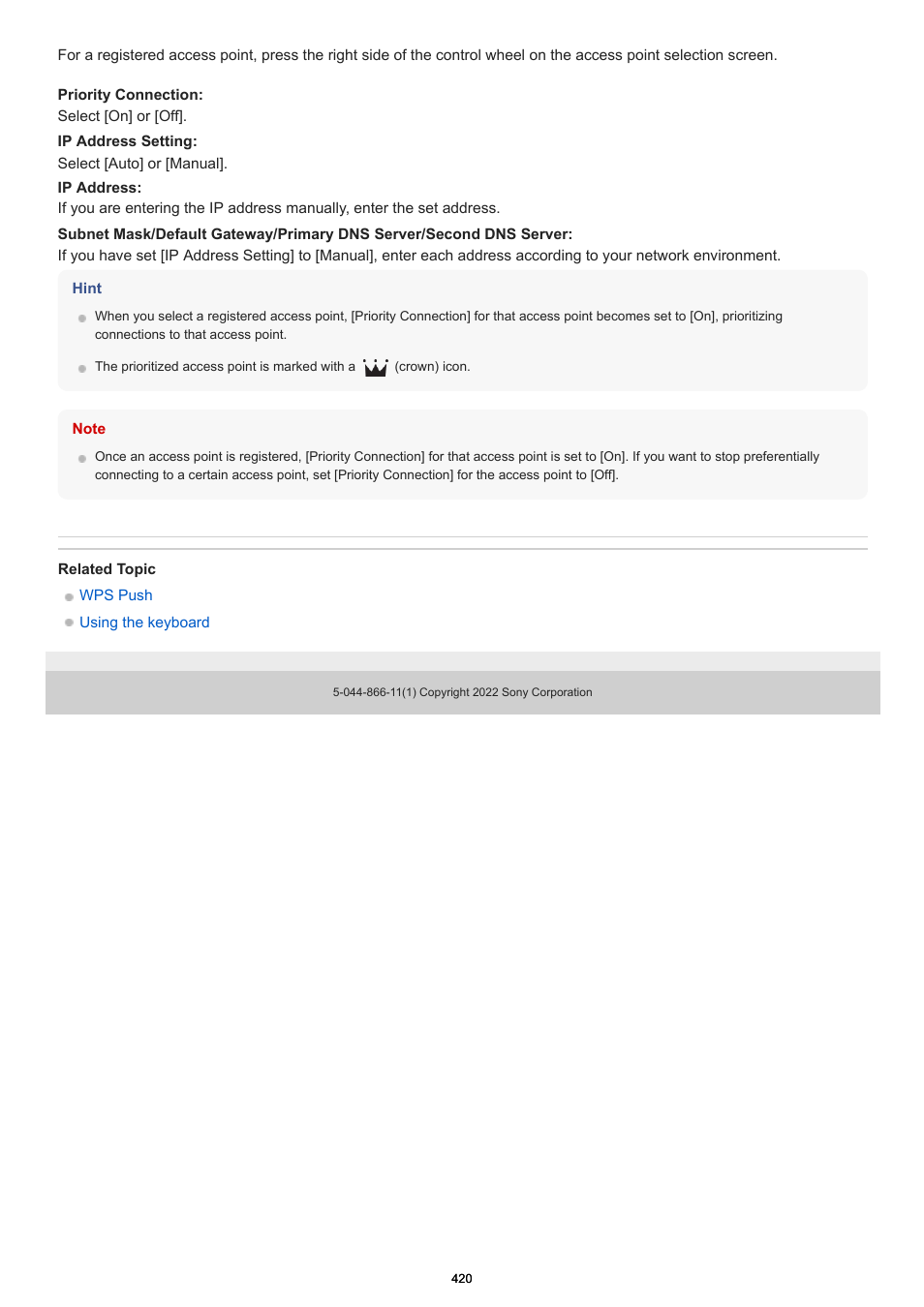 Sony PCM-A10 High-Resolution Audio Recorder User Manual | Page 420 / 535