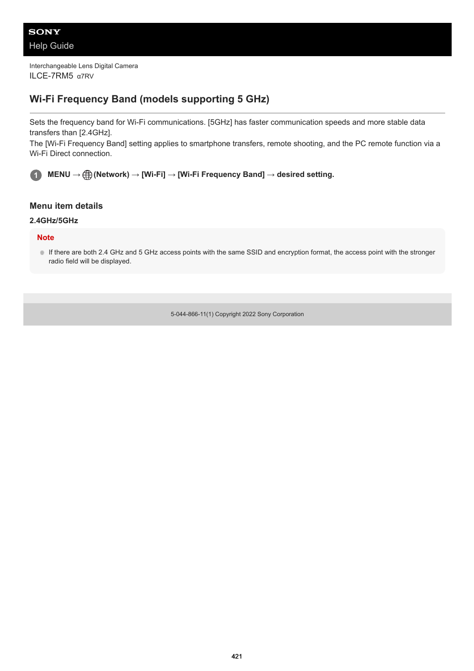 Wi-fi frequency band (models supporting 5 ghz), Wi-fi frequency band | Sony PCM-A10 High-Resolution Audio Recorder User Manual | Page 421 / 535