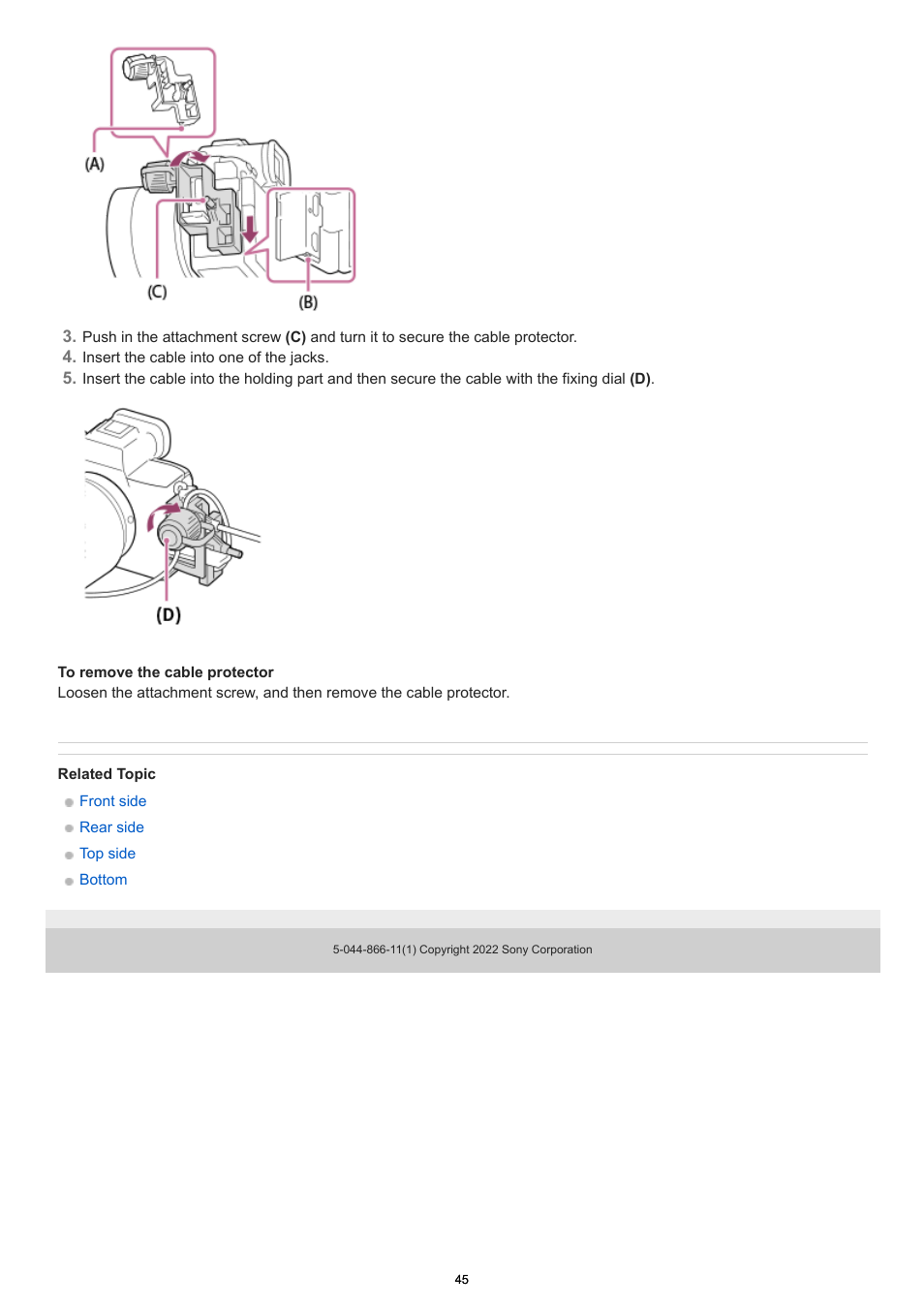 Sony PCM-A10 High-Resolution Audio Recorder User Manual | Page 45 / 535