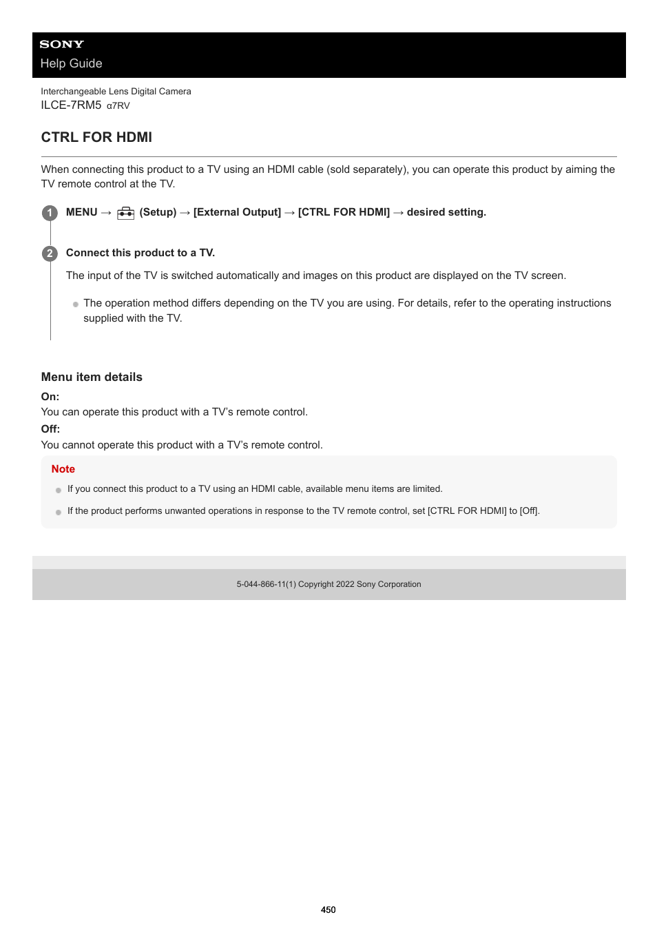 Ctrl for hdmi | Sony PCM-A10 High-Resolution Audio Recorder User Manual | Page 450 / 535