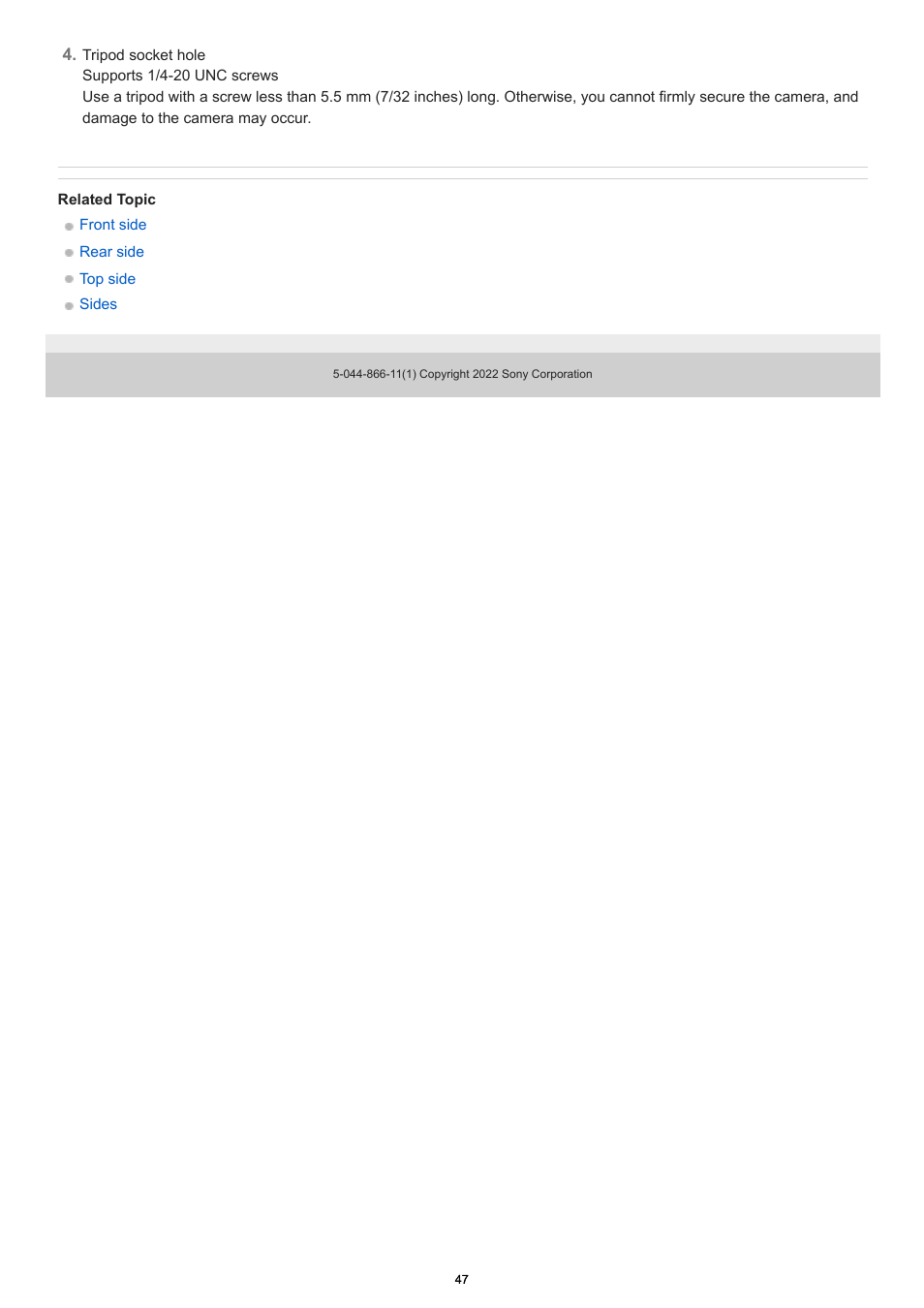 Sony PCM-A10 High-Resolution Audio Recorder User Manual | Page 47 / 535