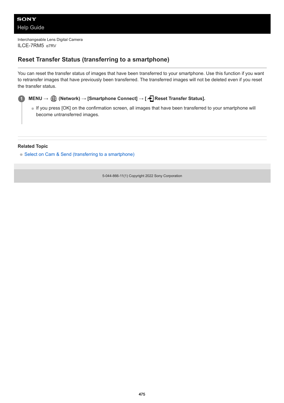 Reset transfer status | Sony PCM-A10 High-Resolution Audio Recorder User Manual | Page 475 / 535