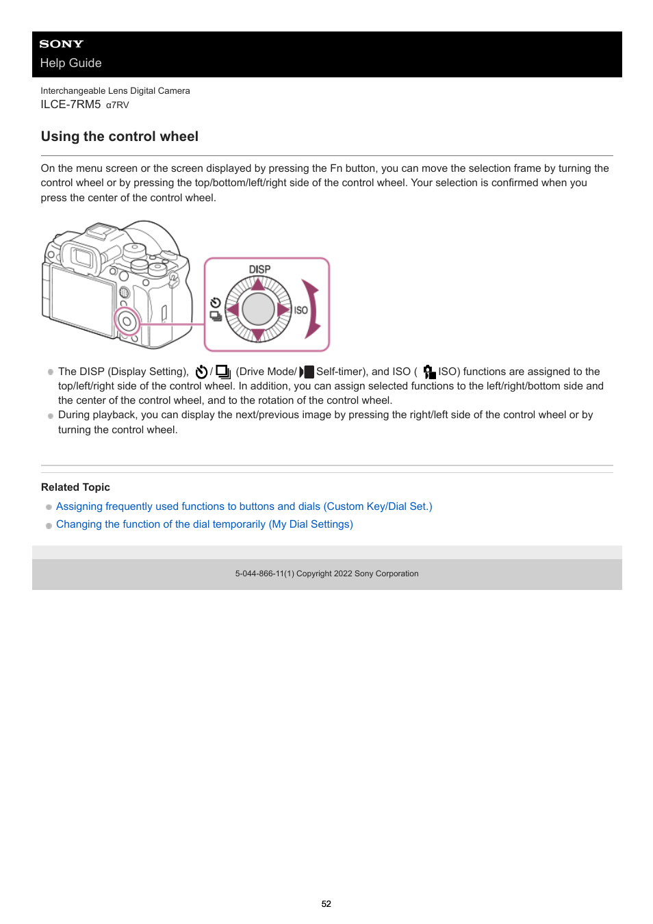 Using the control wheel | Sony PCM-A10 High-Resolution Audio Recorder User Manual | Page 52 / 535