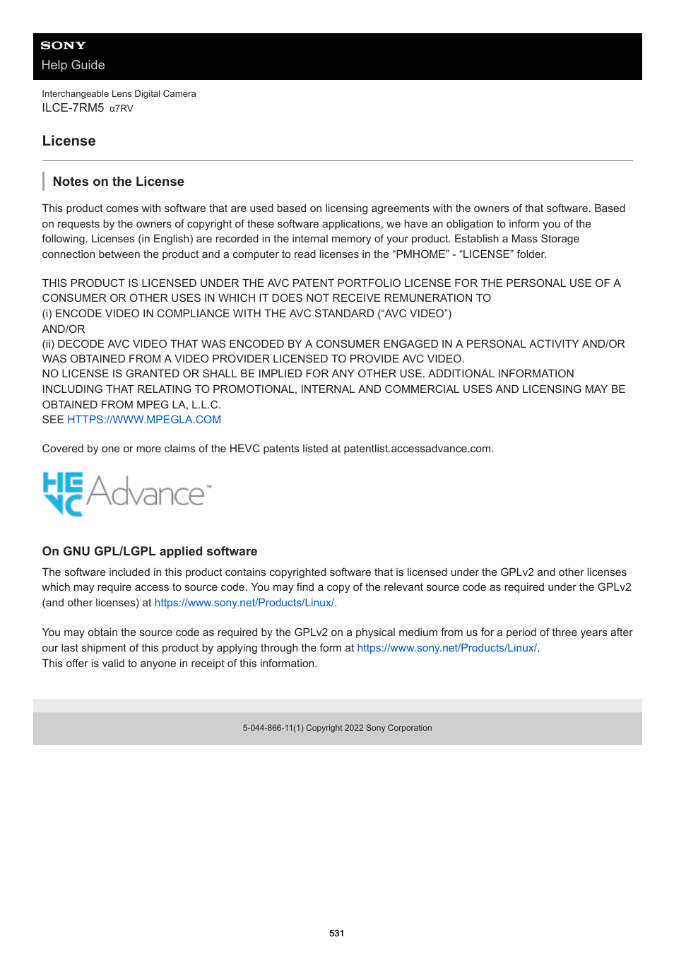 License | Sony PCM-A10 High-Resolution Audio Recorder User Manual | Page 531 / 535