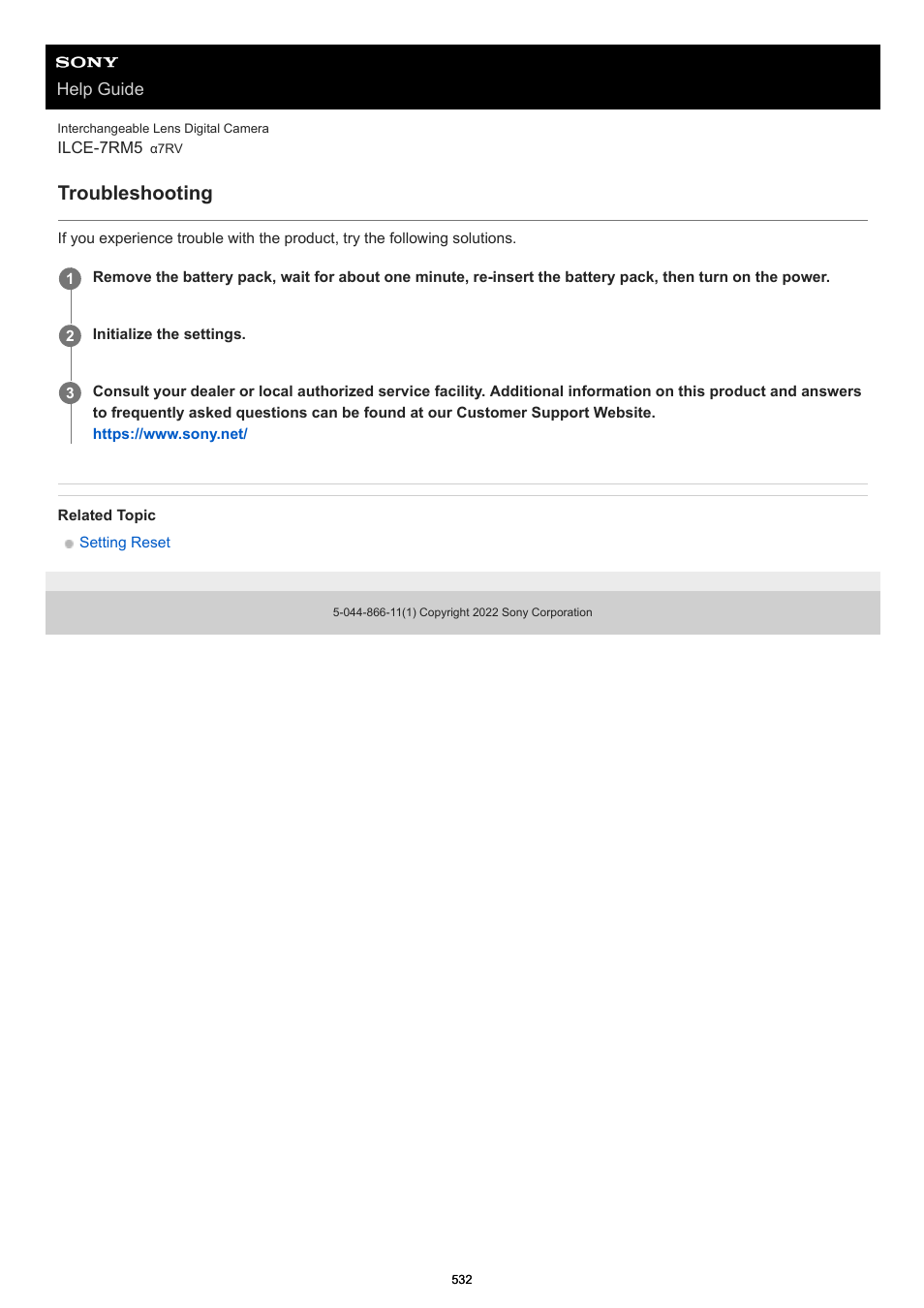 Troubleshooting | Sony PCM-A10 High-Resolution Audio Recorder User Manual | Page 532 / 535