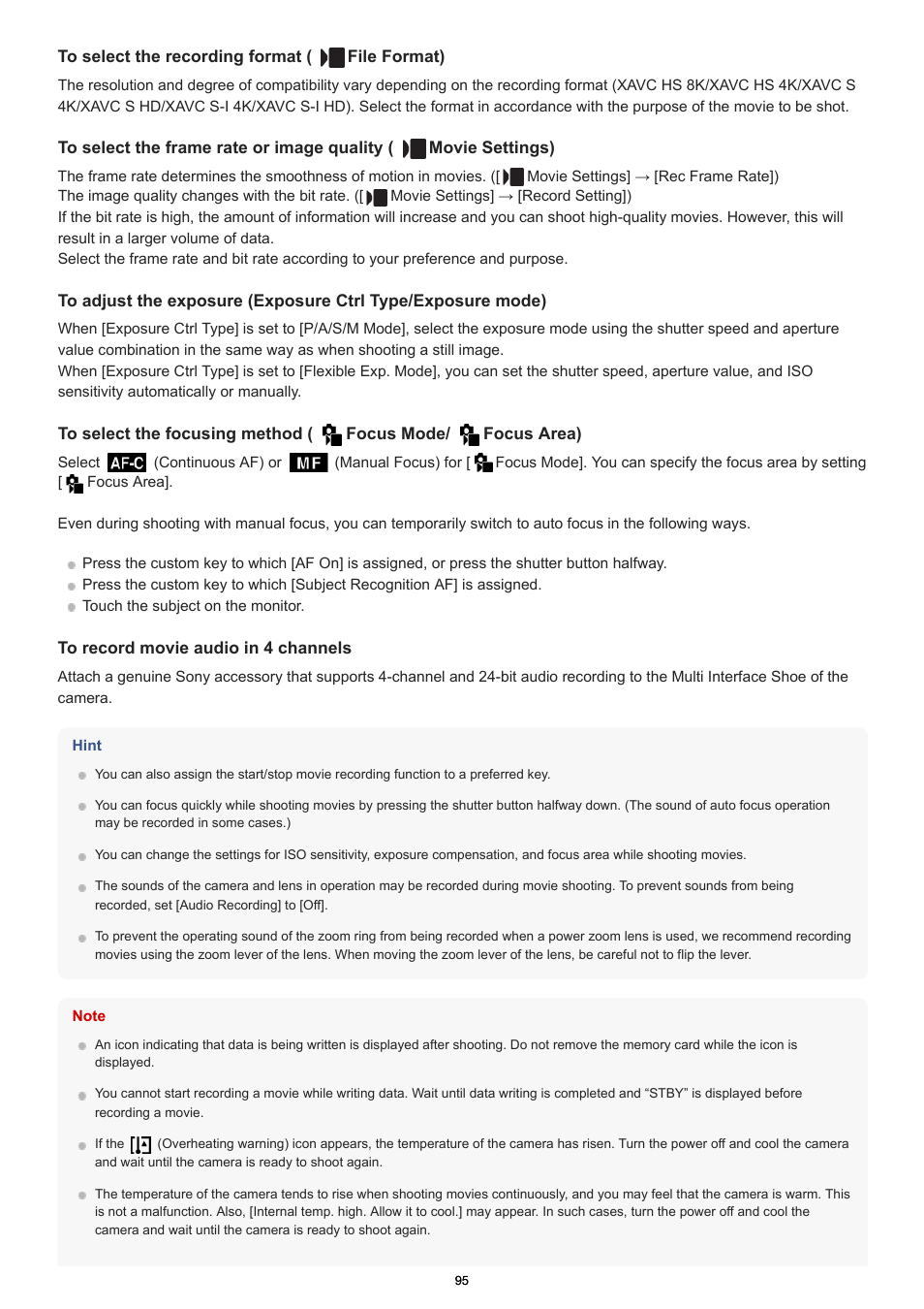 Sony PCM-A10 High-Resolution Audio Recorder User Manual | Page 95 / 535