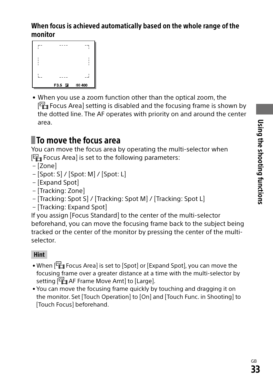 Sony ECM-674 Shotgun Microphone User Manual | Page 33 / 96