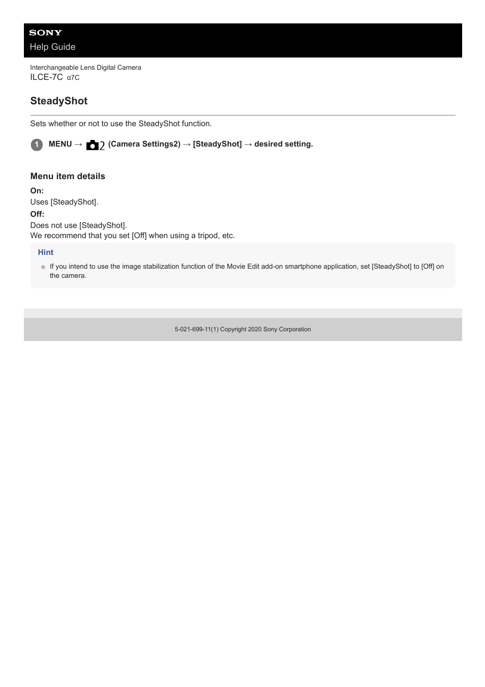 Steadyshot | Sony UWP-D27 2-Person Camera-Mount Wireless Omni Lavalier Microphone System (UC90: 941 to 960 MHz) User Manual | Page 212 / 661