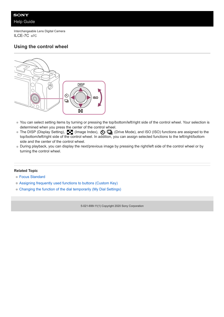 Using the control wheel | Sony UWP-D27 2-Person Camera-Mount Wireless Omni Lavalier Microphone System (UC90: 941 to 960 MHz) User Manual | Page 32 / 661
