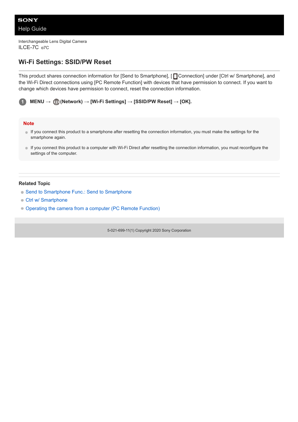 Wi-fi settings: ssid/pw reset | Sony UWP-D27 2-Person Camera-Mount Wireless Omni Lavalier Microphone System (UC90: 941 to 960 MHz) User Manual | Page 372 / 661