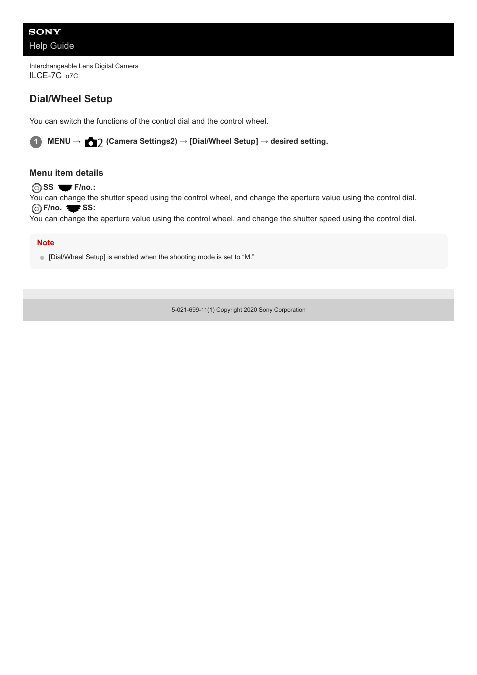 Dial/wheel setup | Sony UWP-D27 2-Person Camera-Mount Wireless Omni Lavalier Microphone System (UC90: 941 to 960 MHz) User Manual | Page 525 / 661