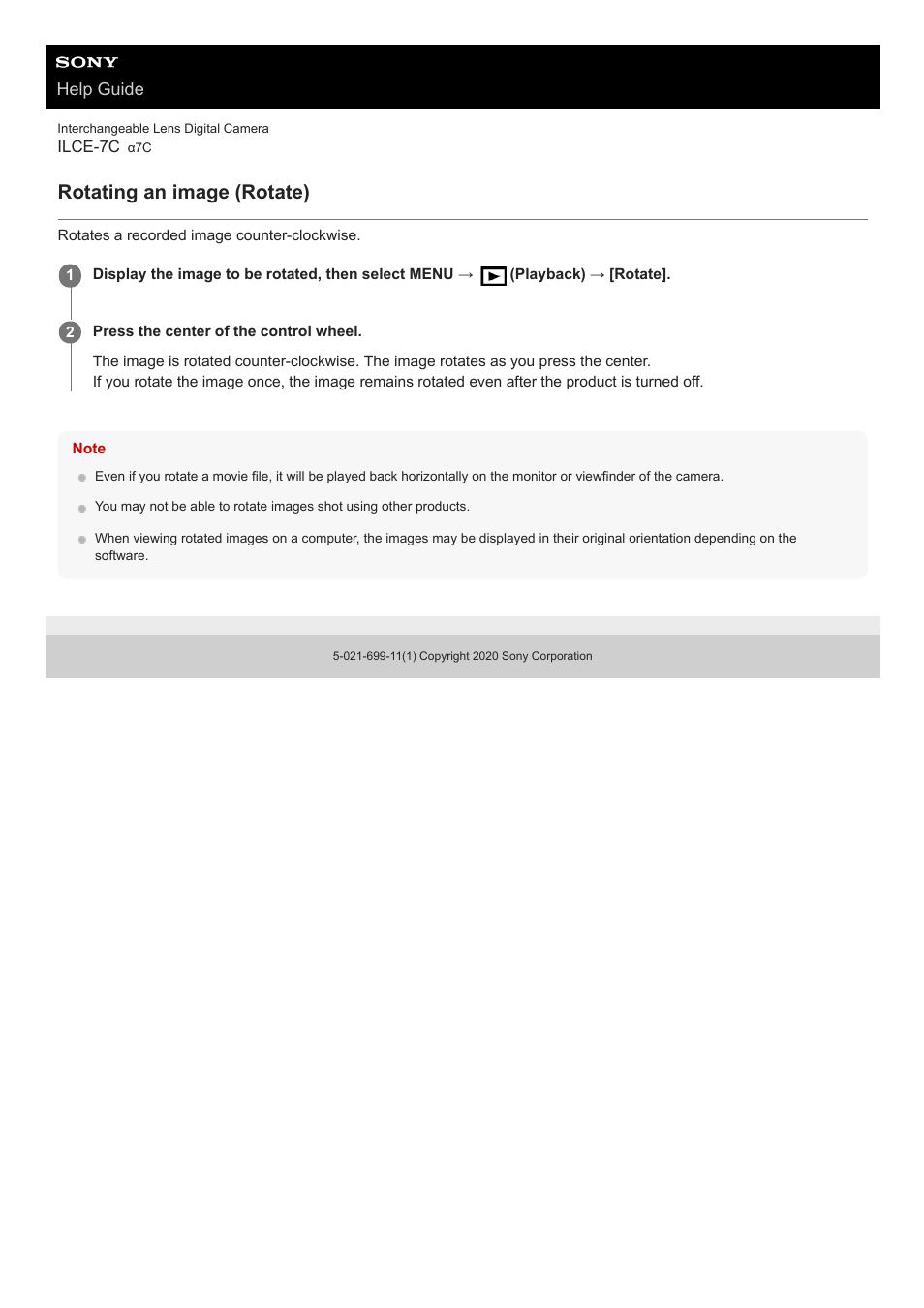 Rotating an image (rotate) | Sony UWP-D27 2-Person Camera-Mount Wireless Omni Lavalier Microphone System (UC90: 941 to 960 MHz) User Manual | Page 562 / 661