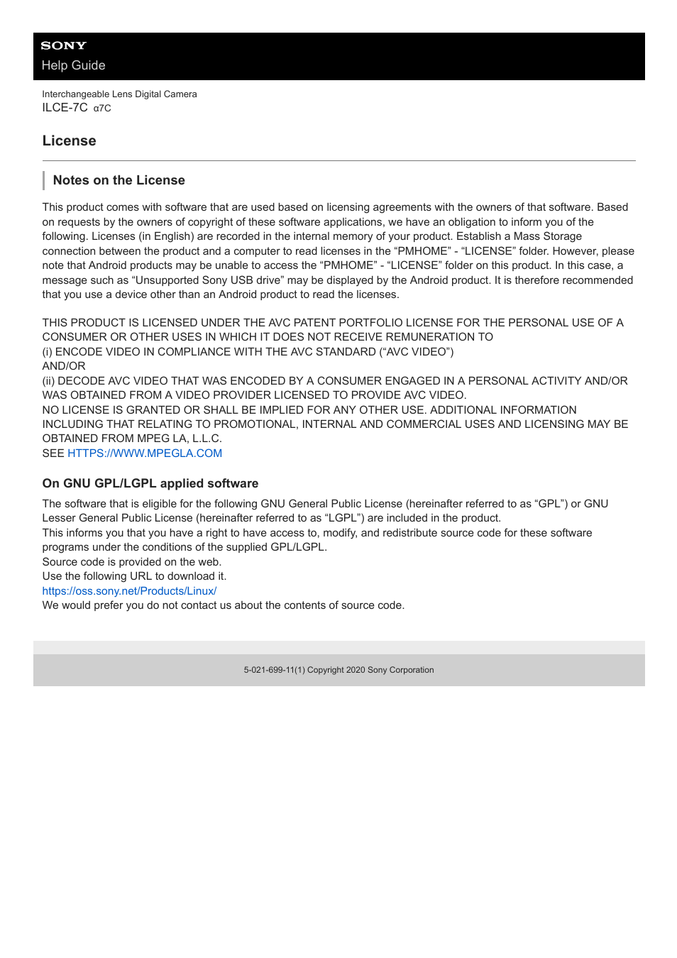 License | Sony UWP-D27 2-Person Camera-Mount Wireless Omni Lavalier Microphone System (UC90: 941 to 960 MHz) User Manual | Page 640 / 661