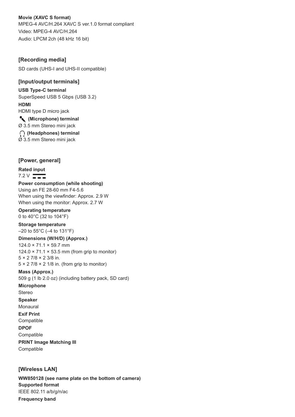 Sony UWP-D27 2-Person Camera-Mount Wireless Omni Lavalier Microphone System (UC90: 941 to 960 MHz) User Manual | Page 643 / 661