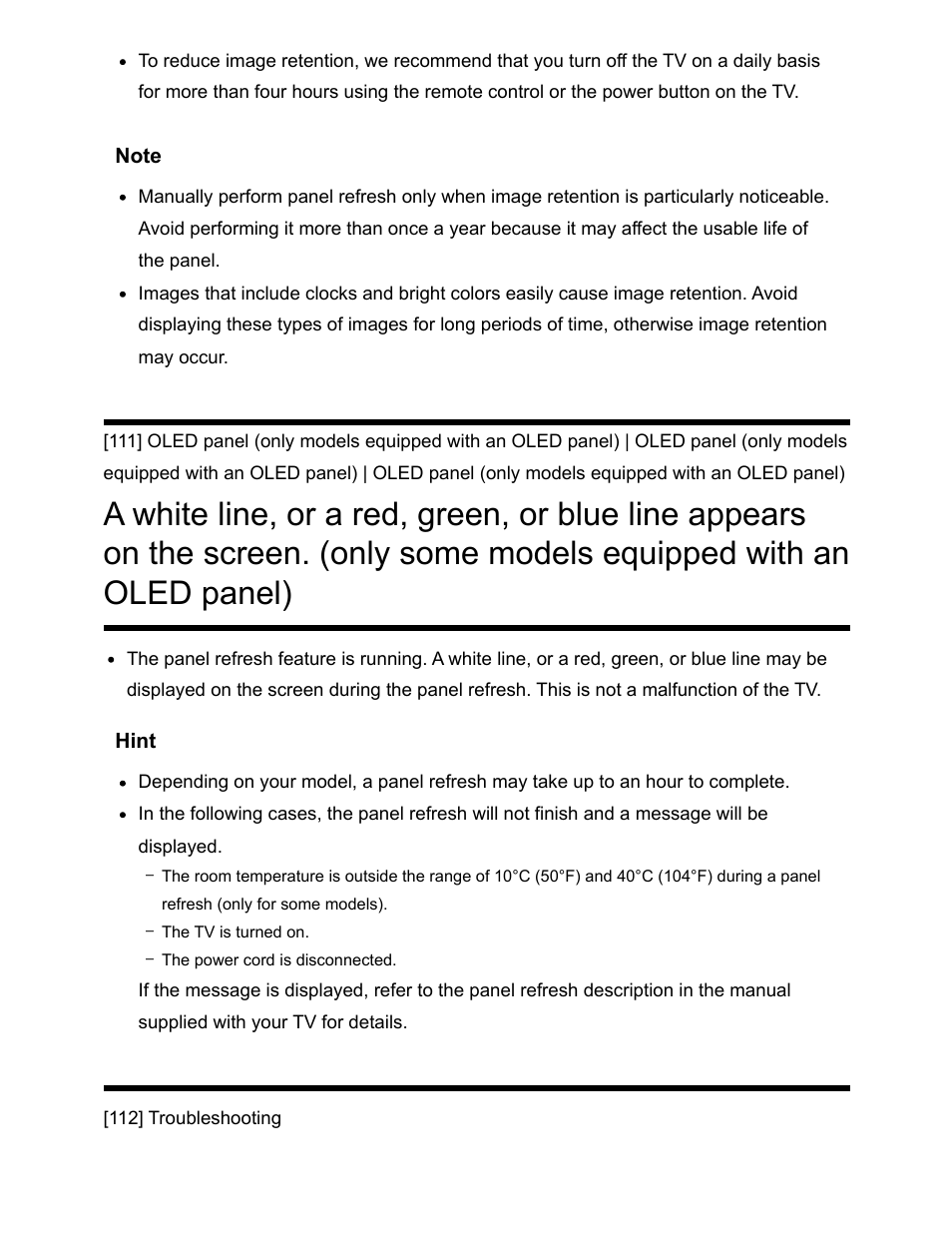 With an oled panel) [111, Keyboard [112 | Sony NPA-MQZ1K Multi Battery Adapter Kit User Manual | Page 119 / 147