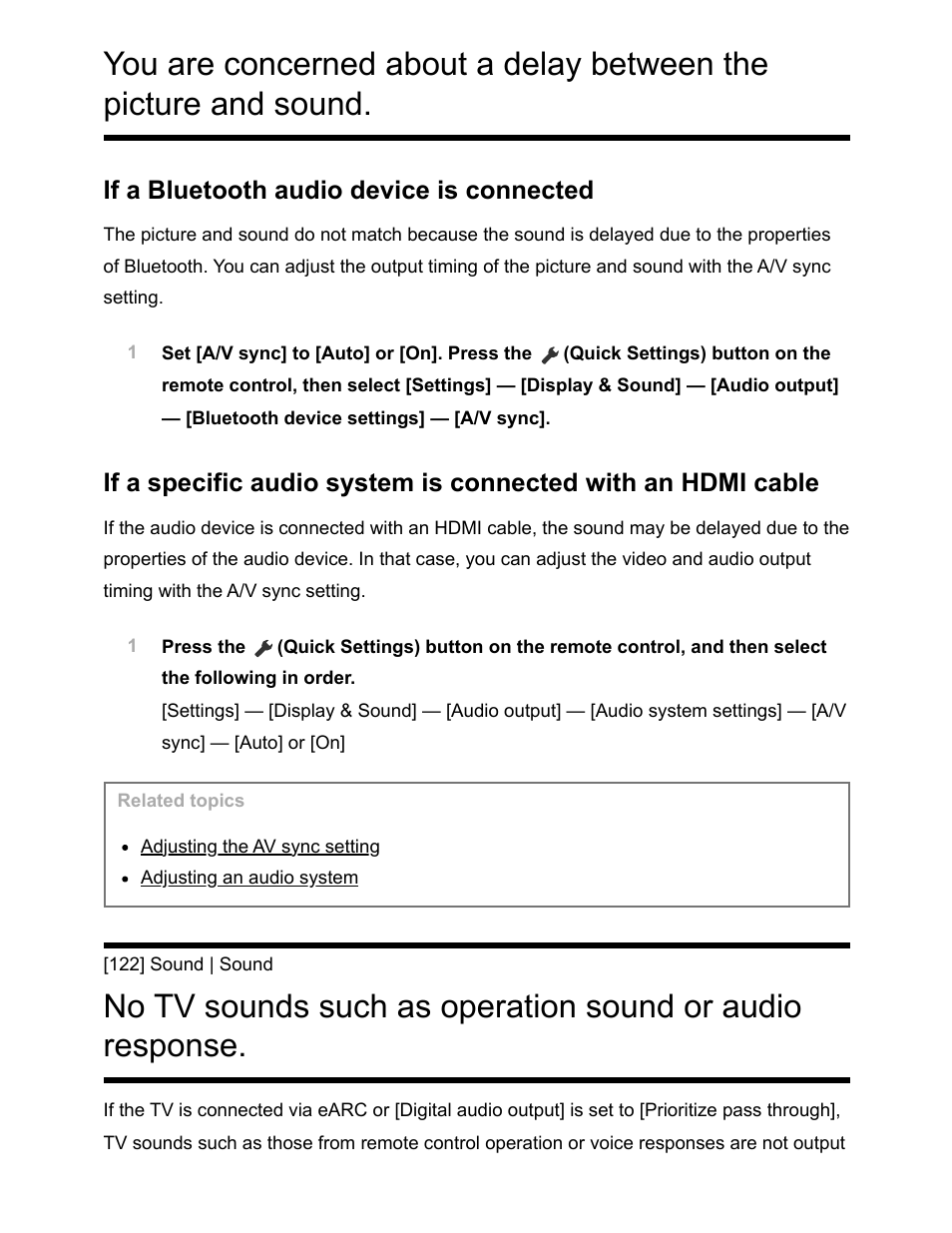 If a bluetooth audio device is connected | Sony NPA-MQZ1K Multi Battery Adapter Kit User Manual | Page 124 / 147