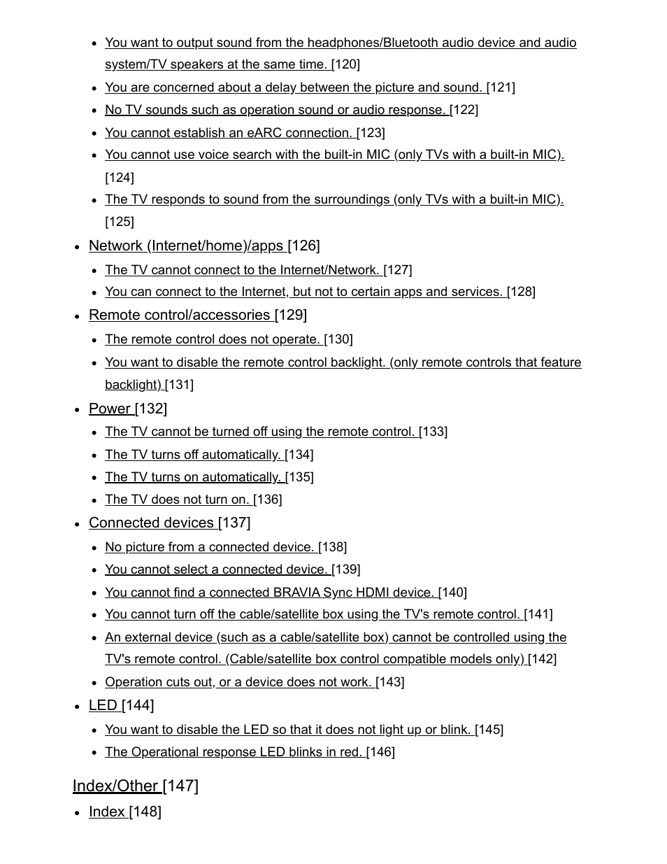 Index/other [147 | Sony NPA-MQZ1K Multi Battery Adapter Kit User Manual | Page 5 / 147