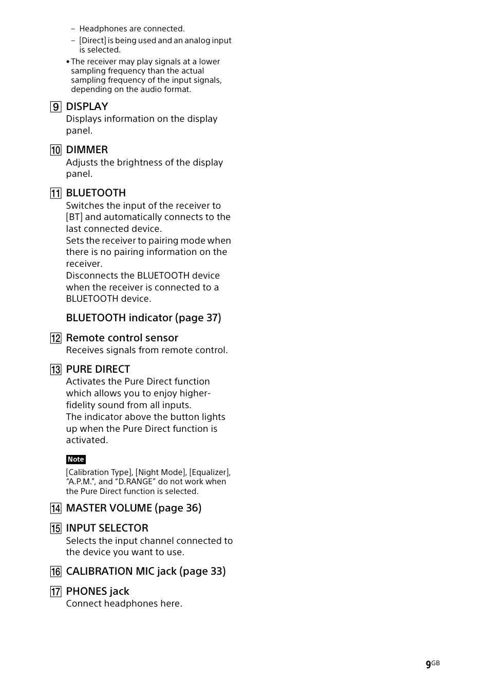 Sony BDP-S1700 Blu-ray Disc Player User Manual | Page 9 / 64