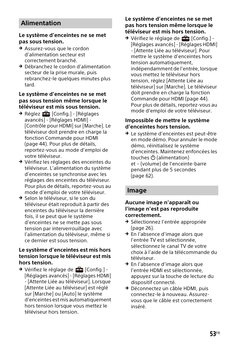 Alimentation image | Sony UBP-X700M HDR 4K UHD Network Blu-ray Disc Player User Manual | Page 123 / 226