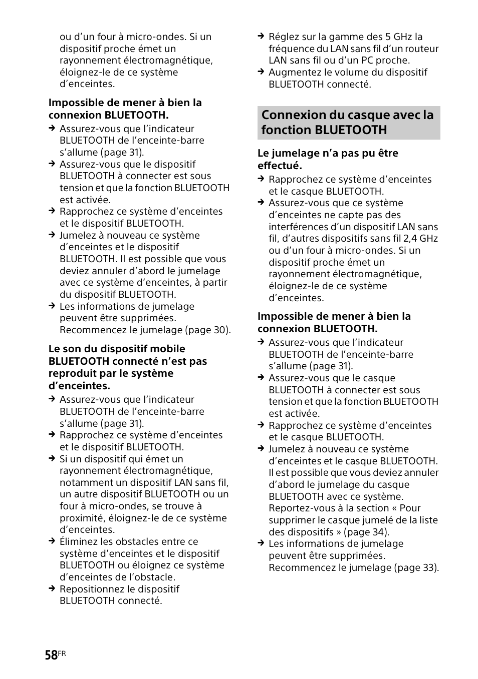 Connexion du casque avec la fonction bluetooth | Sony UBP-X700M HDR 4K UHD Network Blu-ray Disc Player User Manual | Page 128 / 226