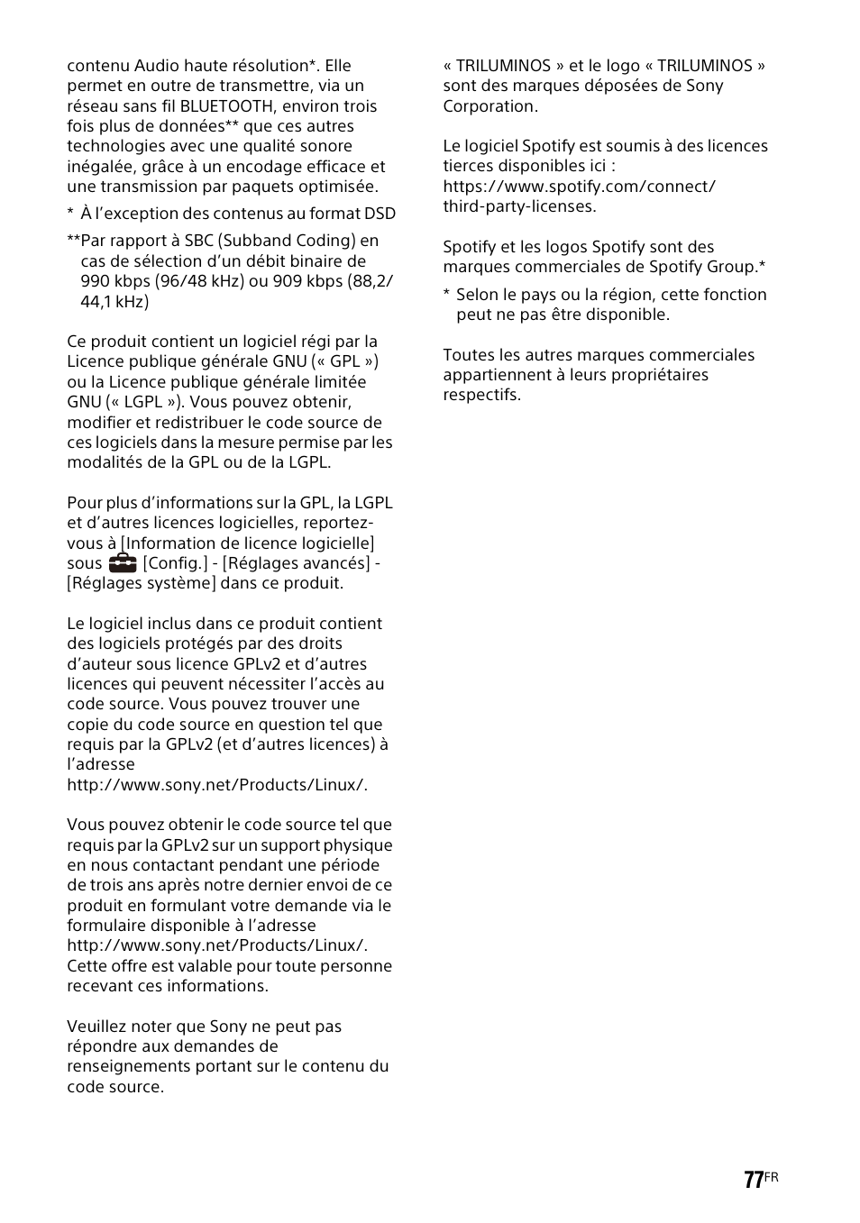 Sony UBP-X700M HDR 4K UHD Network Blu-ray Disc Player User Manual | Page 147 / 226