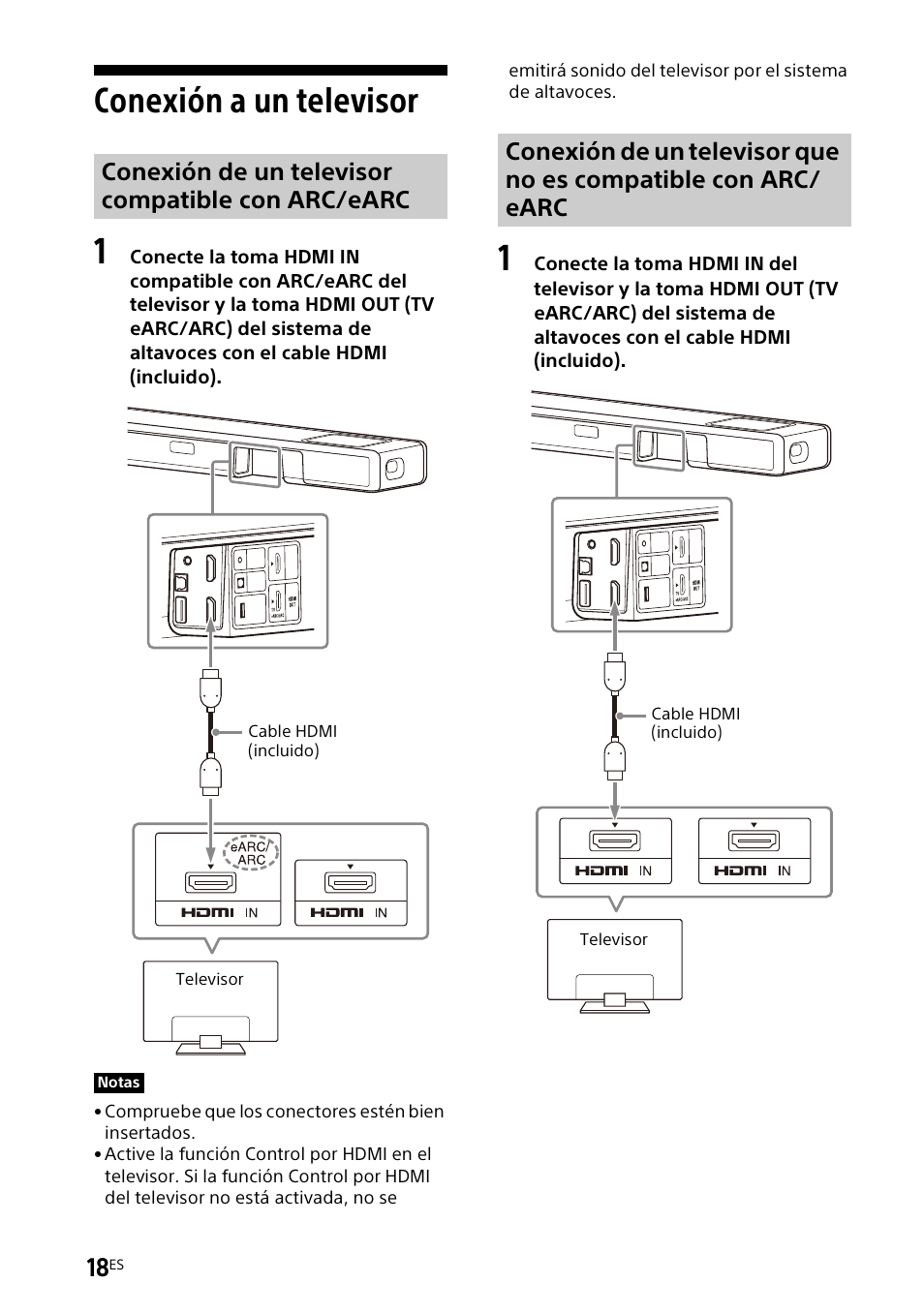 Conexión a un televisor | Sony UBP-X700M HDR 4K UHD Network Blu-ray Disc Player User Manual | Page 166 / 226