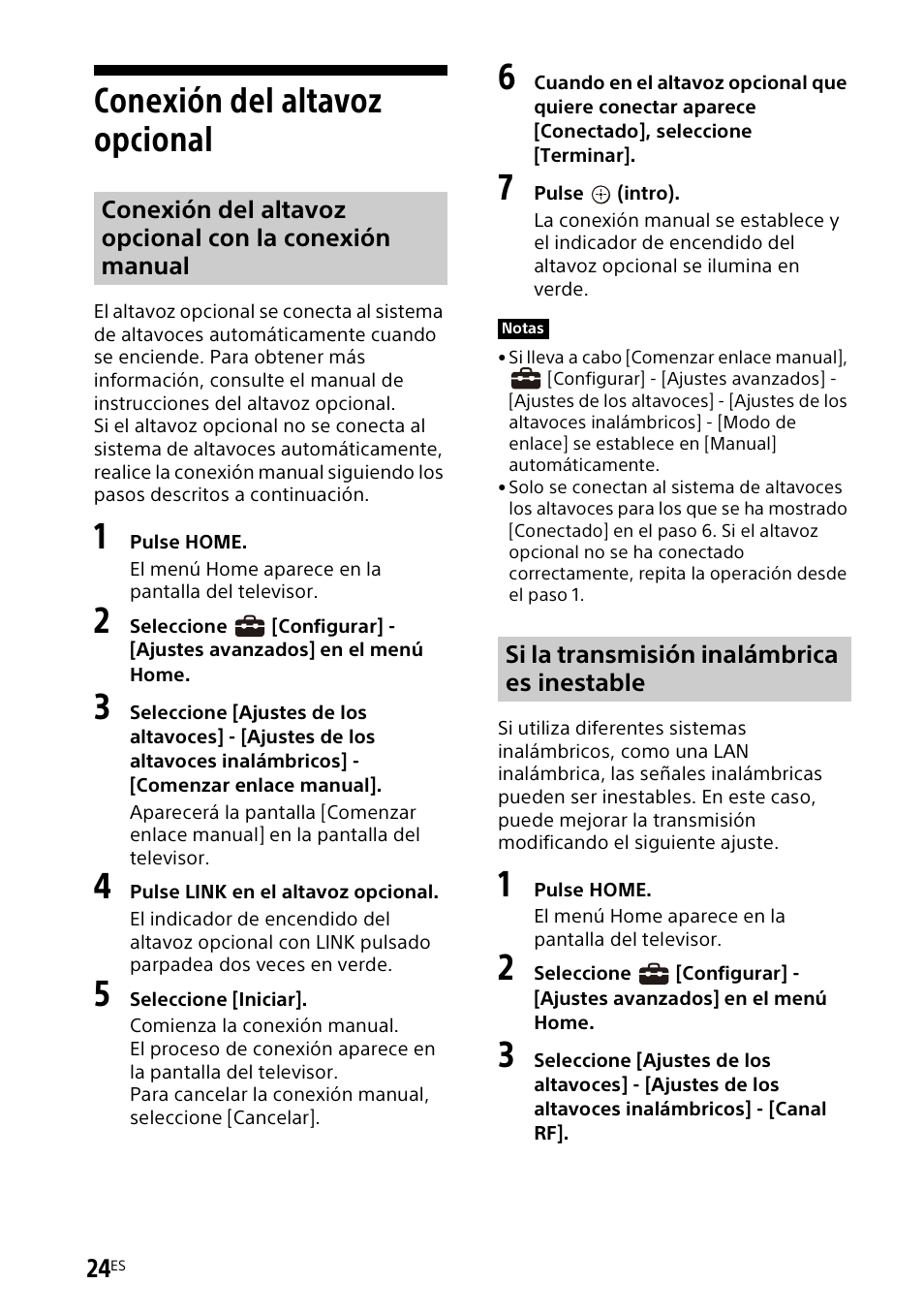 Conexión del altavoz opcional | Sony UBP-X700M HDR 4K UHD Network Blu-ray Disc Player User Manual | Page 172 / 226