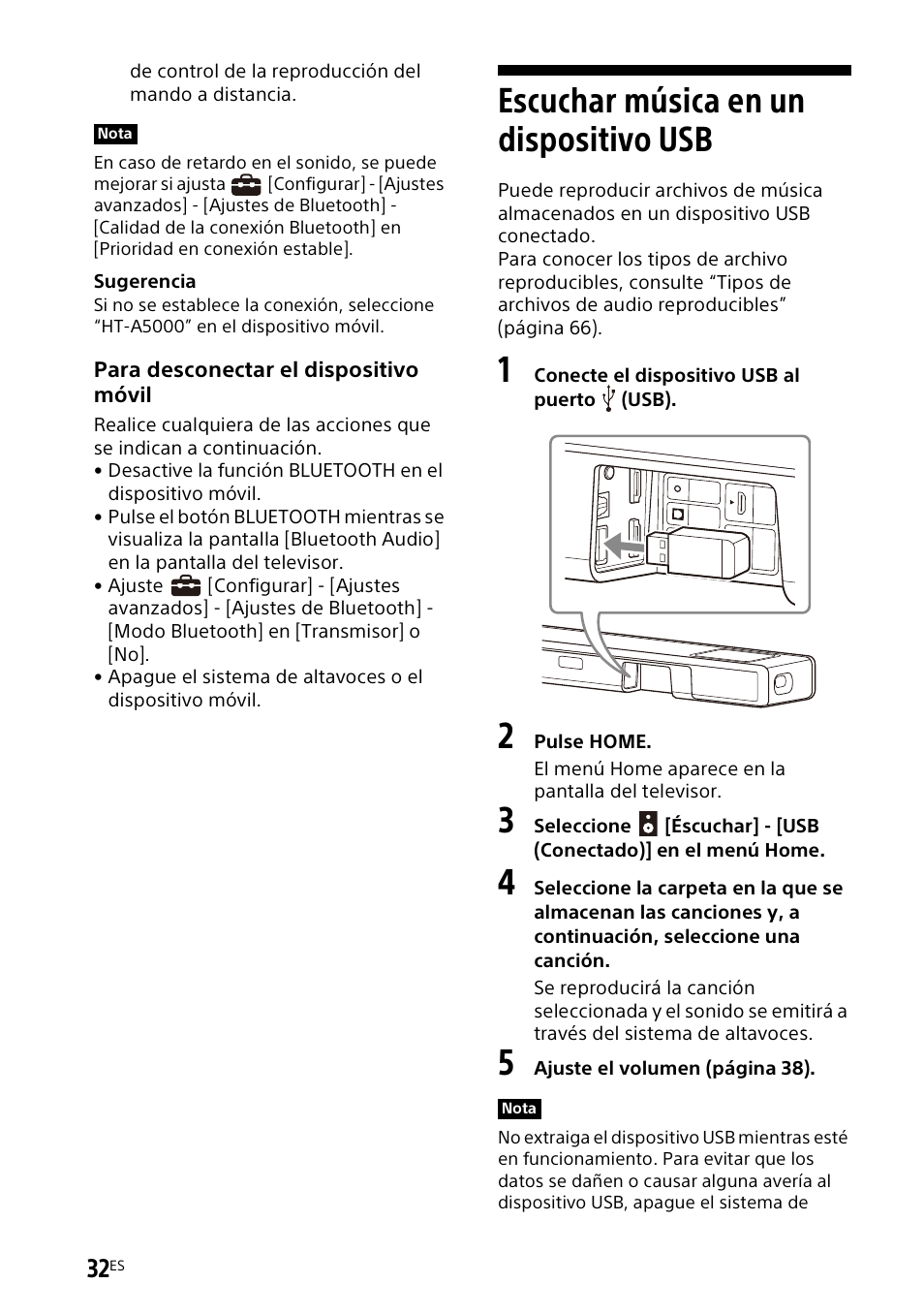 Escuchar música en un dispositivo usb, Escuchar música en un dispositivo | Sony UBP-X700M HDR 4K UHD Network Blu-ray Disc Player User Manual | Page 180 / 226