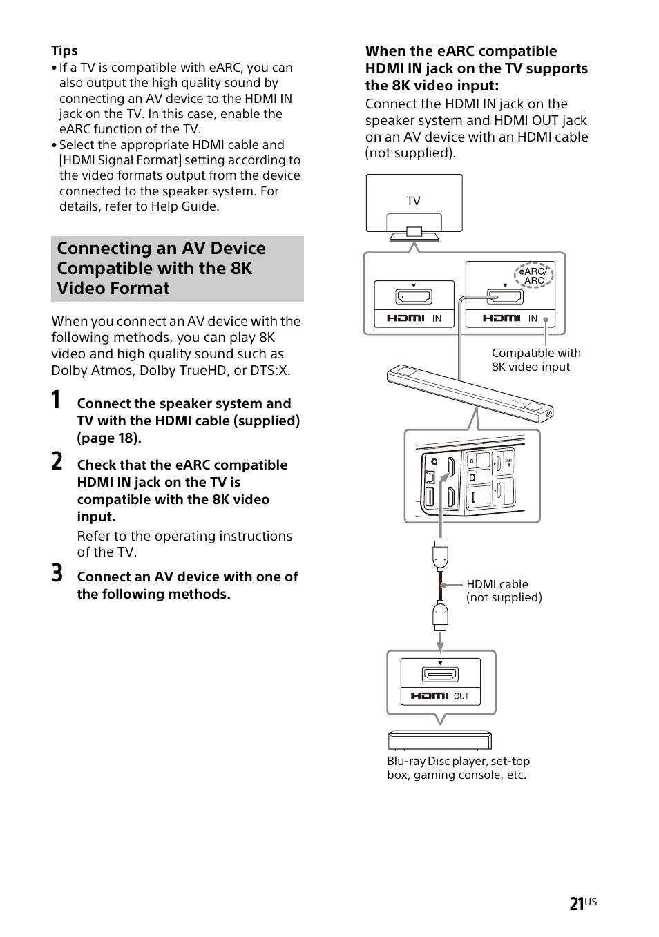 Sony UBP-X700M HDR 4K UHD Network Blu-ray Disc Player User Manual | Page 21 / 226