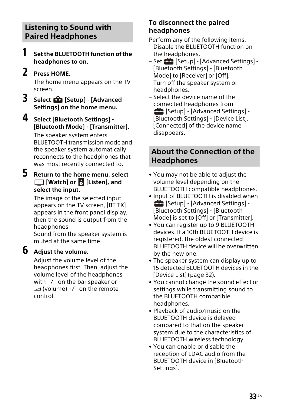 Sony UBP-X700M HDR 4K UHD Network Blu-ray Disc Player User Manual | Page 33 / 226