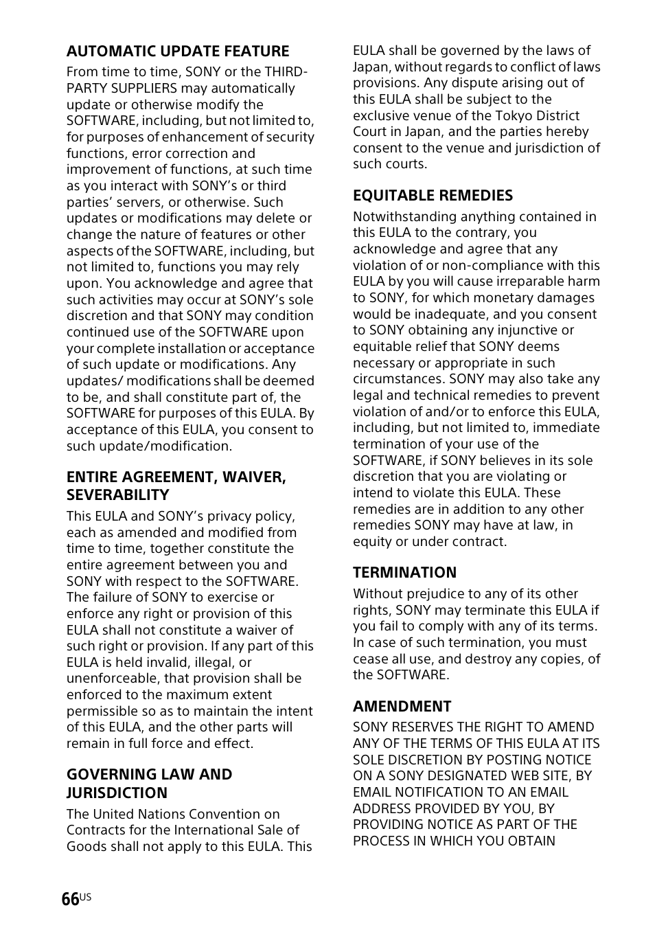 Sony UBP-X700M HDR 4K UHD Network Blu-ray Disc Player User Manual | Page 66 / 226