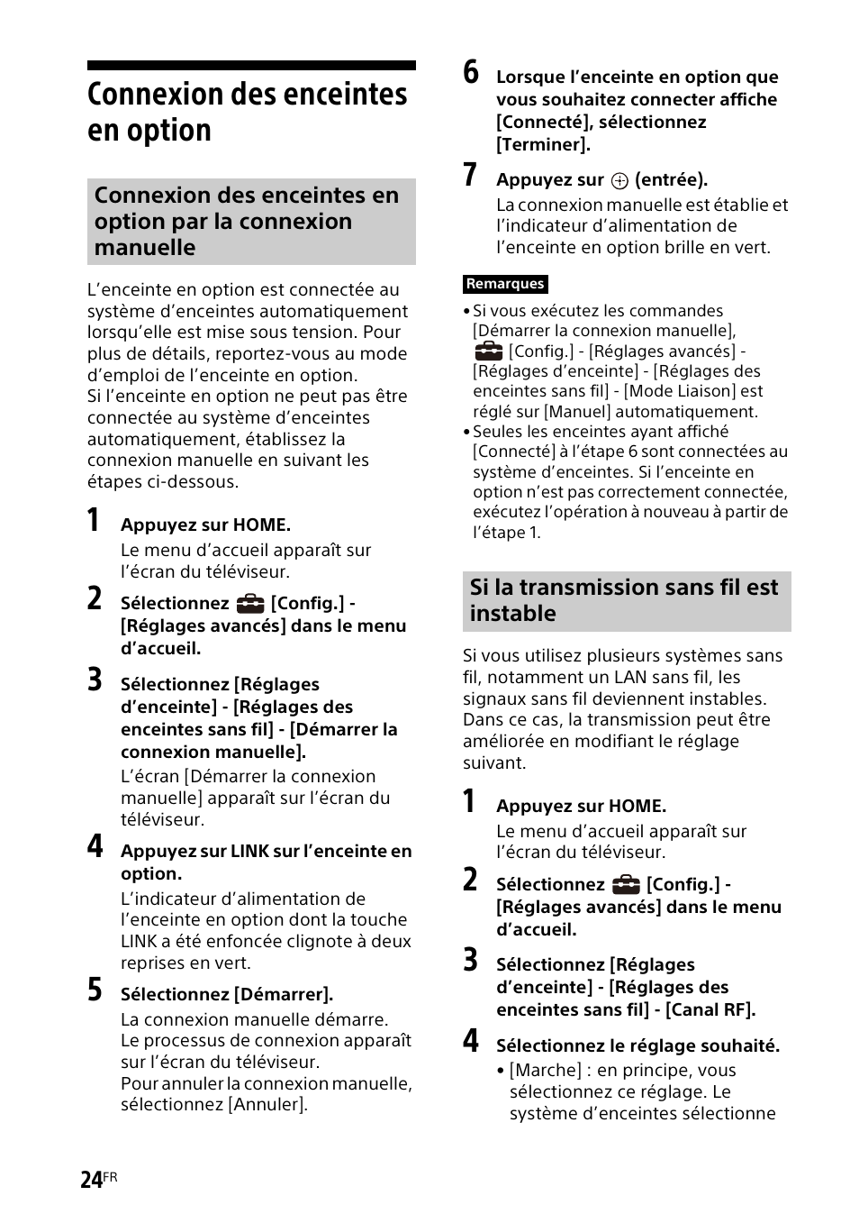 Connexion des enceintes en option, Connexion des enceintes en, Option | Sony UBP-X700M HDR 4K UHD Network Blu-ray Disc Player User Manual | Page 94 / 226