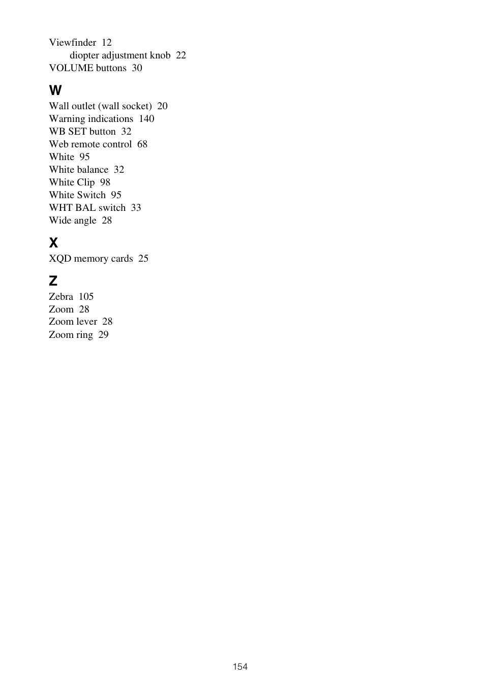 Sony XDCA-FX9 Extension Unit for PXW-FX9 Camera User Manual | Page 154 / 154